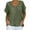 B-Army Green, variant on QLEICOM Womens Fashion V Neck Petal Sleeve T-Shirt, Casual Cotton Short Sleeve Blouse, Boho Floral Print Loose Basic Tee Tops for Leggings, Plus Size Tops, Tees & Blouses S-3XL