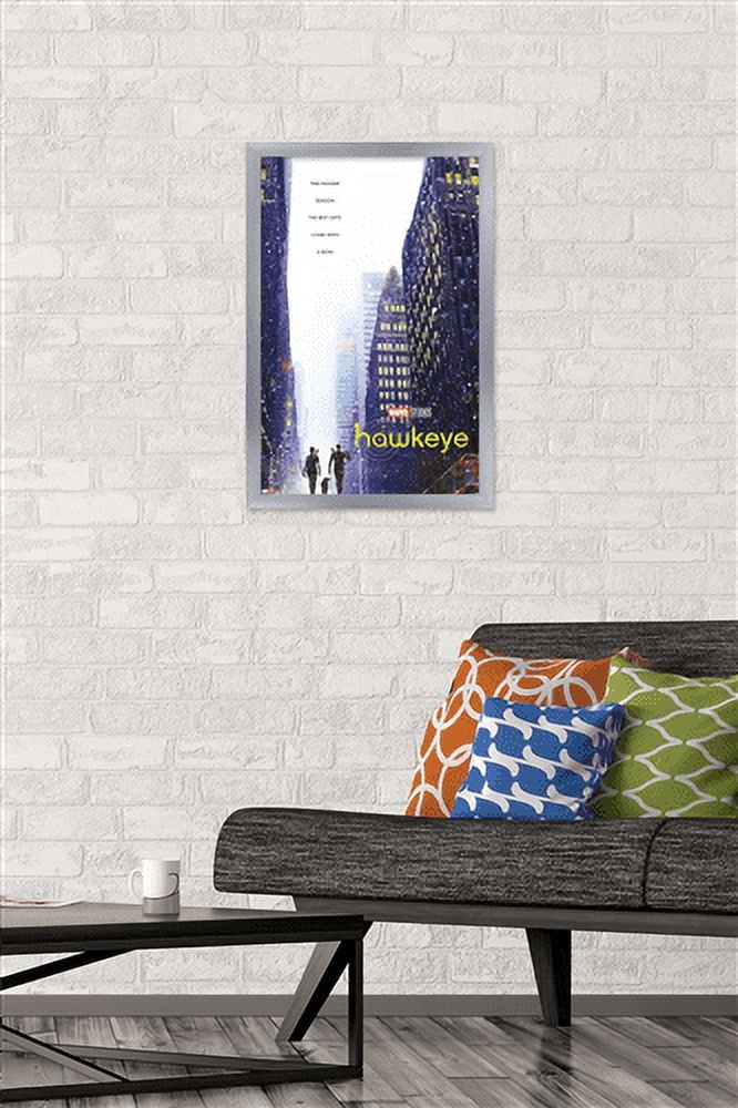 Marvel Hawkeye - Street One Sheet Wall Poster, 14.725" x 22.375", Framed
