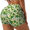 thumbnail image 2 of Kdxio Cartoon Frogs Print Workout Shorts for Women Seamless Soft Smooth Gym Yoga Scrunch Active Shorts, 2 of 5