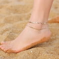 thumbnail image 3 of Pulsera Ursteel Ankle chapada en oro de 14 quilates, ajustable 21,5 cm, 3 of 6