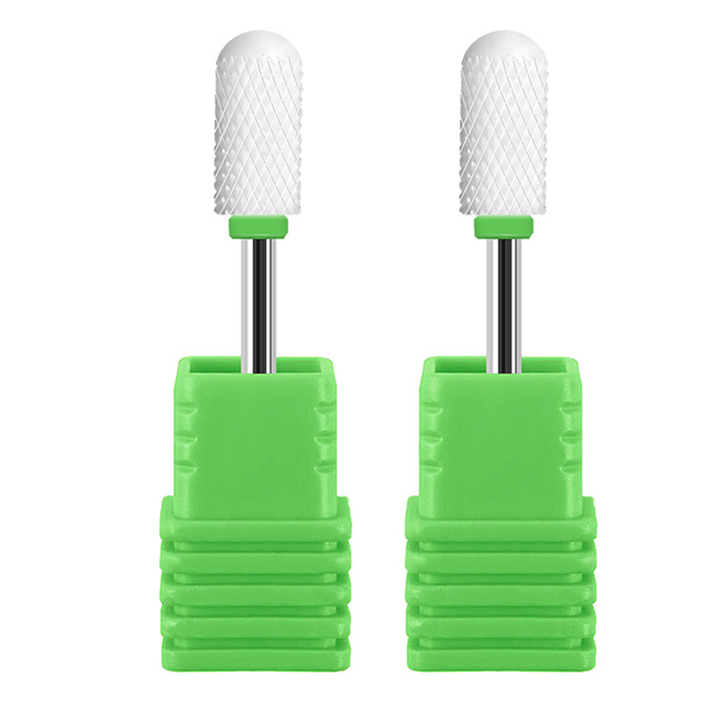 Brocas de cerámica para uñas, brocas grandes para cutículas, brocas eléctricas para manicura y pedicura, herramientas para pulir uñas MFZFUKR CPB-DE-LYY304-3