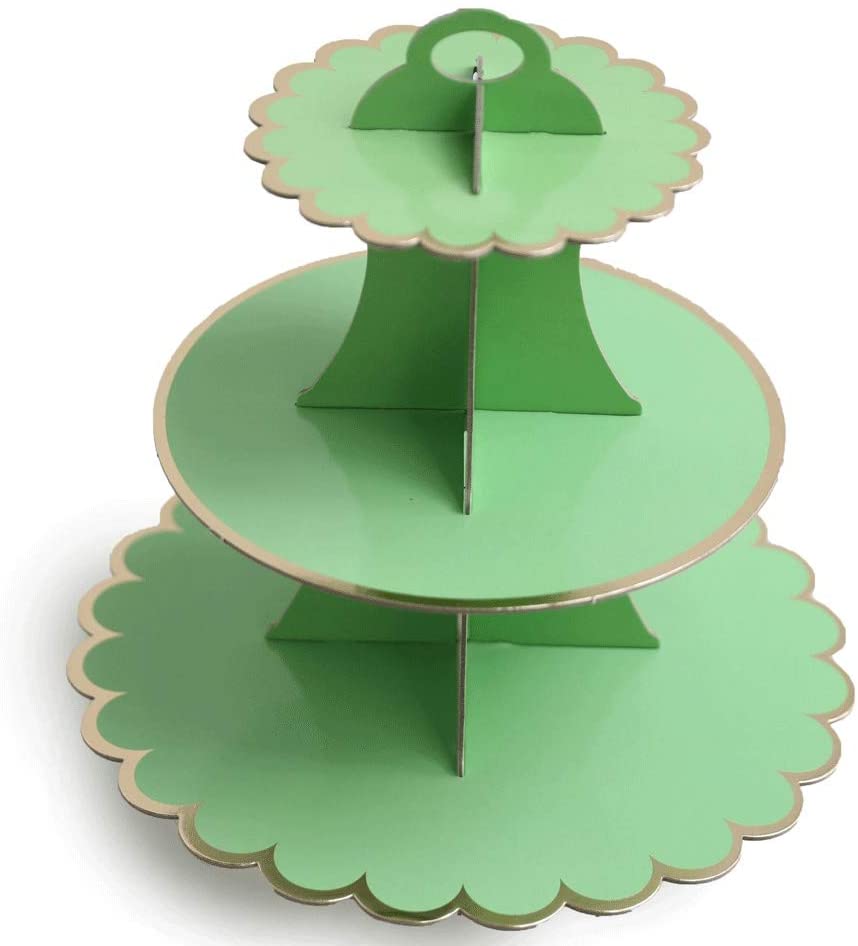 Disposable 3 Tier Paper Cake Stand Afternoon Tea Wedding Party Plates