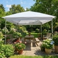 thumbnail image 1 of Heavy Duty Pop Up Canopy Tent with Steel Frame, Waterproof Adjustable Height Gazebo for Commercial Events & Parties, 1 of 7