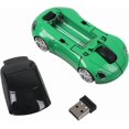 thumbnail image 4 of Other Home Automation Accessory 2.4GHz Wireless Optical Mouse 3D Car Shape USB Gaming Mouse with Receiver for Laptop (Green), 4 of 4