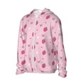 thumbnail image 2 of Daiia Strawberries UPF 50+ Sun Protection Hoodie Jacket Lightweight Long Sleeve Sun Shirt for Women Men with Pocket Hiking Outdoor-Medium, 2 of 9