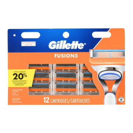 Gillette Fusion5 Men's Razor Blades, 12 Blade (Best Way To Clean Razor Blades)