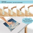 thumbnail image 4 of 6PCS Dish Towels and Dish Cloths Reuseable Dishcloths Sets for Washing Dishes, Cooking, Baking Size 11" x 11" Winter Fairyland Scene, 4 of 9