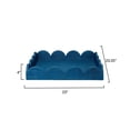thumbnail image 3 of Jamie Young Co Wonderland Scalloped Decorative Raffia Tray Indigo, 3 of 5