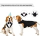 thumbnail image 2 of Juego de traje y pañuelo para perro, esmoquin para perros, traje de fiesta de boda, camisa con pajarita para boda, traje formal para perros grandes y medianos, Golden Retriever Samo Bulldogs, 2 of 7