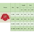 thumbnail image 4 of Bagilaanoe Newborn Baby Girl Valentine's Day Romper Sweatshirt Long Sleeve Bodysuits Letter Embroidery Pullover 3M 6M 12M 18M Infant Casual Tee Tops, 4 of 8