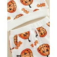 thumbnail image 5 of Springcmy Toddler Baby Boy Halloween Outfits Long Sleeve Pumpkin Sweatshirt Pullover Top Pants 2Pcs Fall Winter Clothes, 5 of 7