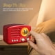 thumbnail image 3 of Radio portátil retro vintage PRUNUS J-160 con Bluetooth, color rojo, 3 of 6