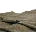 thumbnail image 4 of mens full back wool tweed vest brown from ireland, 4 of 7