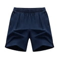 thumbnail image 4 of Rvwovn Men's Lightweight Shorts Quick Dry Elastic Waist Zipper Pockets for Tennis Basketball Hiking, 4 of 5