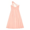 thumbnail image 5 of Alvivi Kids Wedding Flower Girls Dress Sleeveless Floral Lace Rhinestone Maxi Romper Evening Gown Pink 8, 5 of 6