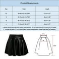 thumbnail image 3 of Mepaouo Shiny Metallic Skater Skirt High Waisted Flared Mini Pleated Skirts Club Sizes XS-L, 3 of 3