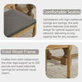thumbnail image 5 of French Decor Chairs Set of 2, Louis Dining Chairs with Square Rattan Backrest and Exquisitely Carved Solid Wood Frame for Living Room, Kitchen, Restaurant,Gray, 5 of 11