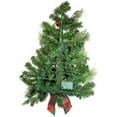 thumbnail image 4 of Kurt Adler 26-Inch Battery-Operated Pre-Lit Red And Green Wall Tree With Bow, 4 of 8