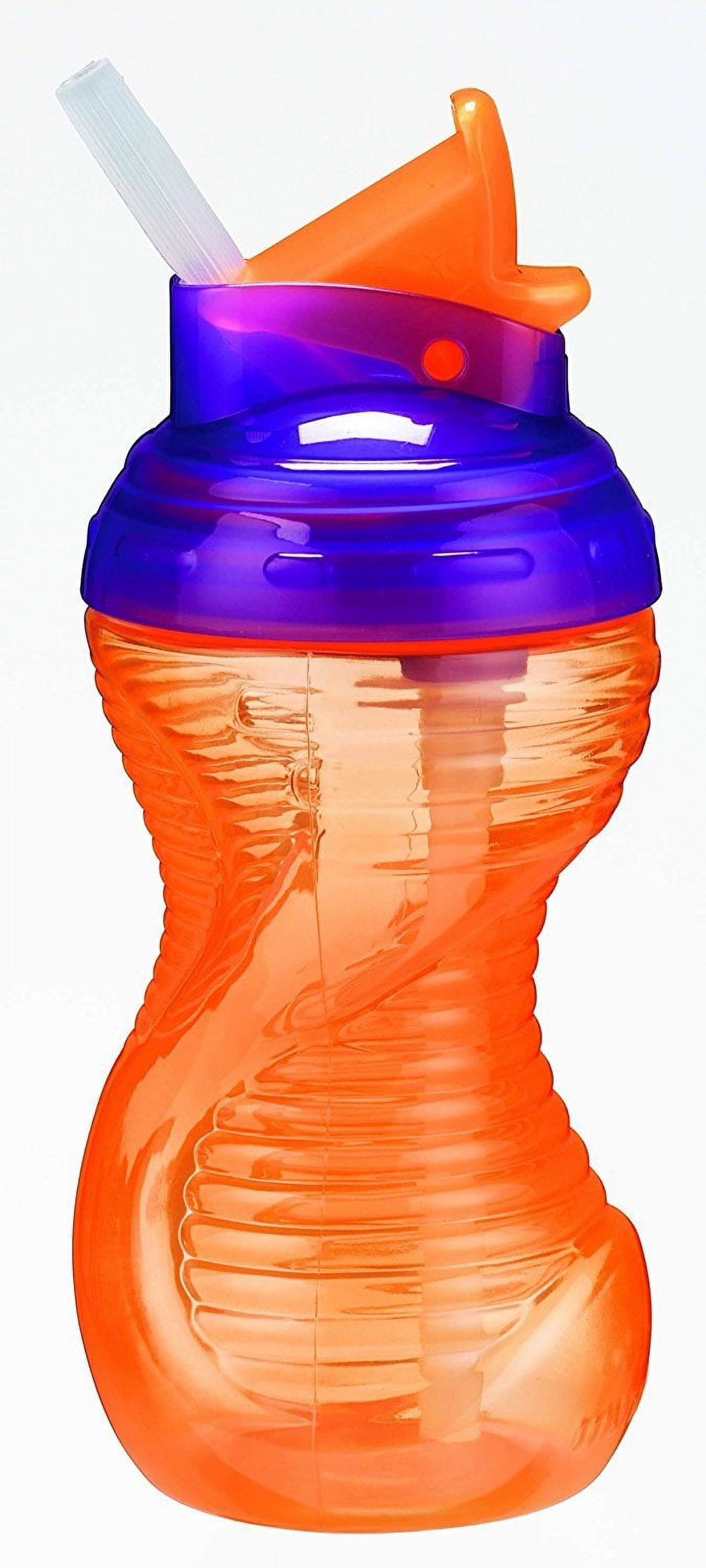 Munchkin Mighty Grip Flip Straw Cup (295.7 ml)-Orange –