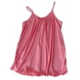 thumbnail image 2 of Camisola de manga corta para mujer, ropa interior holgada con cuello en V y color liso, de poliéster, 2 of 9