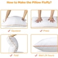 thumbnail image 6 of Maxzzz Pillows 2 Pack Pillows Micro Fiber King Size Pillow Hypoallergenic Bed Pillows for Sleeping with Removable Cover, 6 of 7