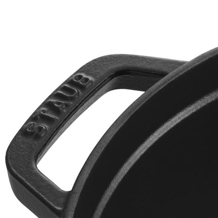 Staub - Cast Iron 9-qt Round Cocotte - Black Matte