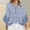 Light Blue, variant on Drovellove Women's Casual 3/4 Sleeve Crew Neck T-Shirt - Soft Solid Color Top for Street Style, Party, or Office