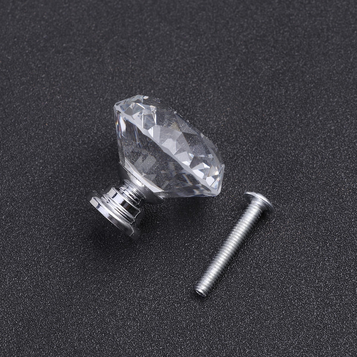 HEALEEP 10Pcs Cabinet Hardware Zinc Alloy Cabinet Knob with Transparent Material and Kitchen Cabinet Handles