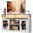 White, variant on GALAXHERO Farmhouse TV Stand Tall Entertainment Center for 65 Inch TV Table with LED Lights & Storage Cabinets, TV Media Console Table for Living Room, Bedroom, Home Theater, Black