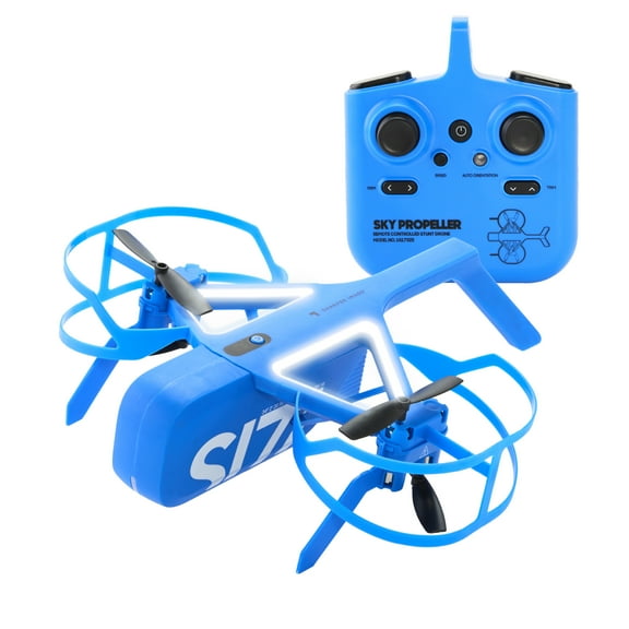 Sharper Image Sky Propeller Remote Control Quad-Copter Drone, Blue