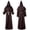 Coffee, variant on Halloween Priest Outfit, Fantasy Role Play Robe, Medieval Monk Robe, Hooded Robe Halloween Medieval Renaissance Cloaks Unisex Adult Monk Friar Priest Wizard Cloak Hooded Robe Cosplay Capes, S