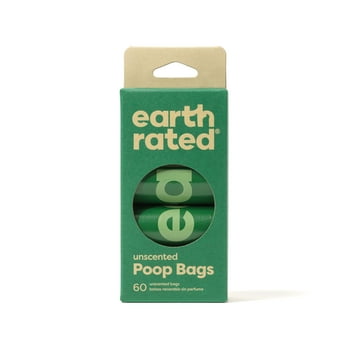 Earth Rated 60 Bags on 4 Rolls - Unscented