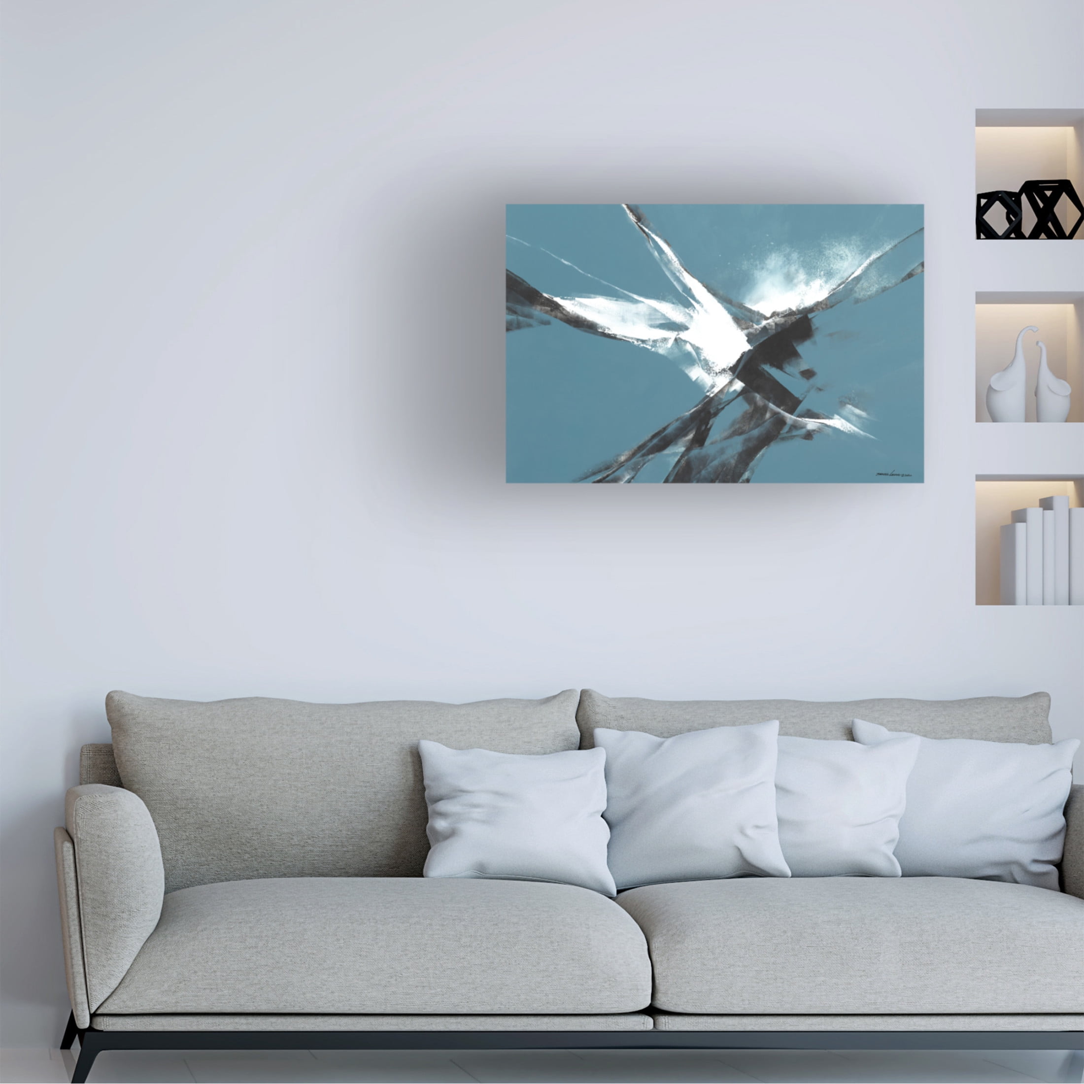 Canvas Wall Art - Thomas Leung 'Explorations II' Wall Art for Living Room, Bedroom, or Office Décor by Trademark Fine Art - 32 x 22 Inches