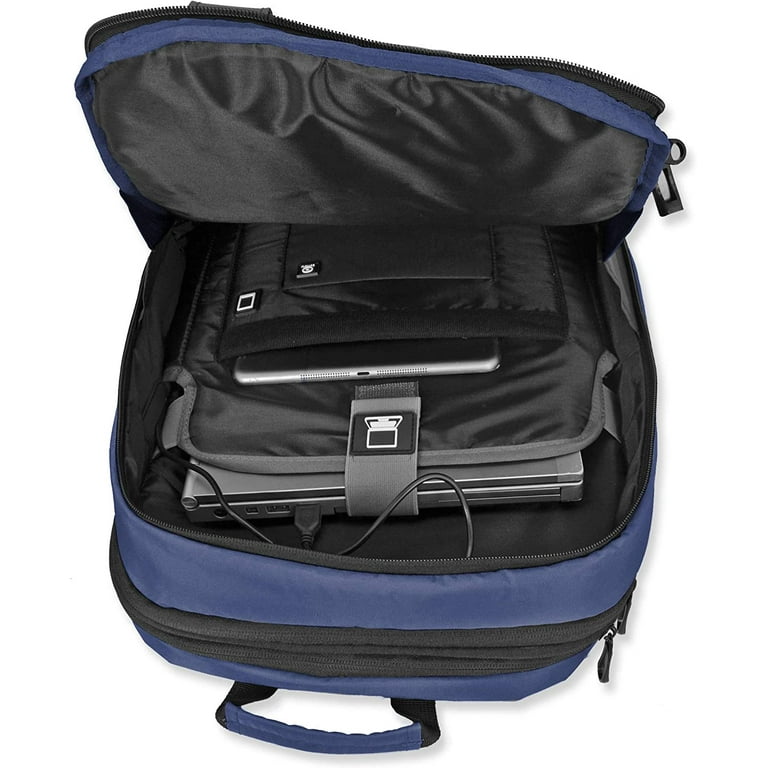 Duchamp Getaway Expandable Carry-On Backpack Suitcase Navy