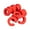 Red, variant on KCAHPAN Sponge Foam Hair Rollers for Sleepings C Shaped Hair Curlers for Hairdressing