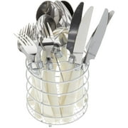 Gibson Home Sensations II 16-Piece Flatware Set with Wire Caddy