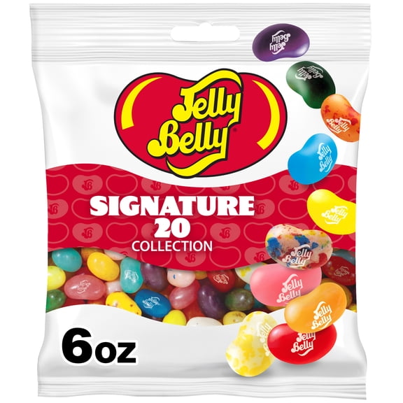 Jelly Belly Signature 20 Jelly Bean Collection - 6 oz Peg Bag - Genuine, Official, Straight from the Source