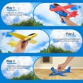 thumbnail image 5 of Zacro Airplane Launcher Toys(3 Pack ),  Foam Glider Catapult Airplane Toy for Boys Girls 4-12 Year Old, Outdoor Flying Toys Gifts, Red, Green, Blue, 5 of 7