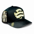 thumbnail image 1 of VAGO BARAJA DE ORO Gorra Visera Curva Negra Imitación Piel, 1 of 4