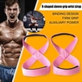 thumbnail image 3 of Padded Figure 8 Deadlift Training Straps Durable Pull-Ups Straps for Gym Fitness, 3 of 9