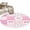 Light Pink, variant on Round Area Rug 3 Ft, Valentine's Day Washable Non-Slip Circle Carpet for Living Room/Bedroom, Pink Bows Vintage Plaid Romantic Roses Low-Profile Small Floor Mats Collection Rugs for Indoor