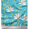 thumbnail image 1 of Soimoi Rayon Fabric Leaves & Wild Flower Print Fabric by Yard 56 Inch Wide, 1 of 1