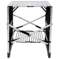 thumbnail image 4 of Leumius Portable Camping Kitchen Table with Heat Resistant Top,Folding Outdoor Cooking Station with 4 Side Tables,Storage Rack & Lamp Post for Picnics,Camping,Trips,Silver, 4 of 8