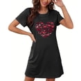 thumbnail image 4 of WJHWSX Nightgowns for Women,Womens Nightgown,Easy Care,Soft,Printed,Black,M(US:6), 4 of 5