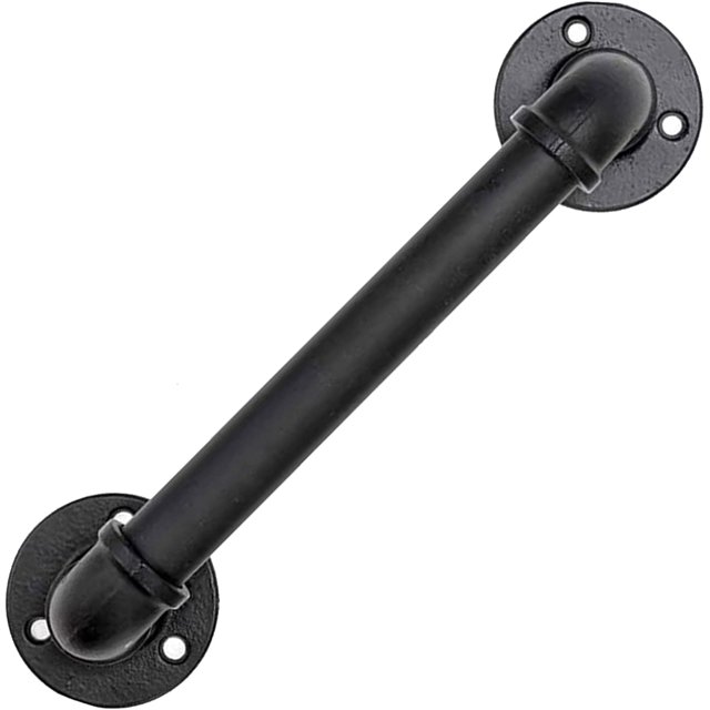 Handrail,30cm Black Stair Handrail,Stair Handrail,Industrial Wind Iron Pipe Retro Guard Bar Stair Handrail,for Stairs,Walls,Loft,Hallway