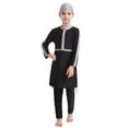 thumbnail image 1 of Ticikt Girls' 2 Piece Swimsuit Set Long Sleeve Long Pants Rashguard Set Sun Protection Swimdress 2026 Fashion,Color:Grey,10-11 Years, 1 of 8