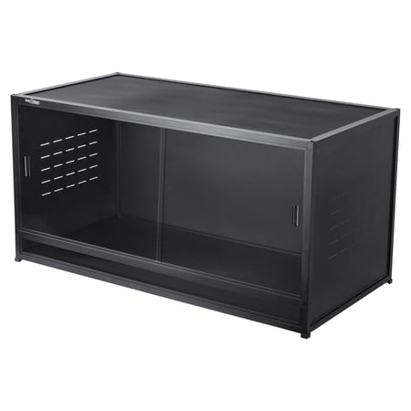 Toxirium 44x20x20 inch 76 Gallon PVC Reptilie Terrarium, Stackable Enclosure with Sliding Doors for Bearded Dragons, Lizards and Snakes