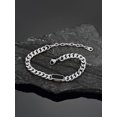 thumbnail image 4 of ChainsProMax 7mm Stainless Steel Black Onyx Cuban Link Chain Bracelet for Men Women, Steel/Gold Plated/Black, 4 of 8