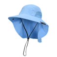 thumbnail image 1 of Tirrinia Sombrero para el sol con solapa para el cuello y ala ancha, UPF 50+, gorras de pesca para senderismo, safari, para hombres y mujeres, perfecto para aventuras al aire libre, 1 of 1