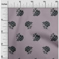 thumbnail image 2 of oneOone Silk Tabby Gray Fabric Floral Craft Projects Decor Fabric Printed By The Yard 42 Inch Wide, 2 of 4